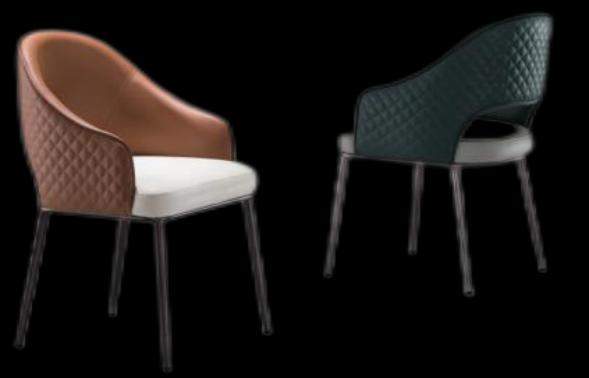 Silvia Vegan Leather Dining Chair - Image 1