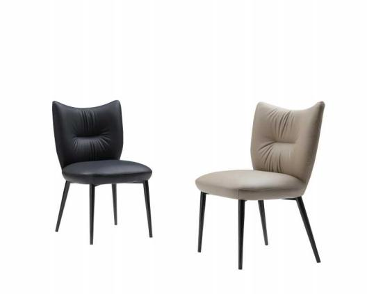 Eva Full Grain Leather Dining Chair - Image 1