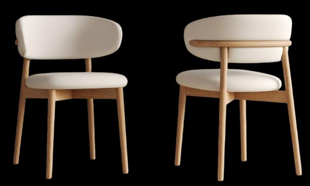 Viola Vegan Leather Dining Chair - Image 1