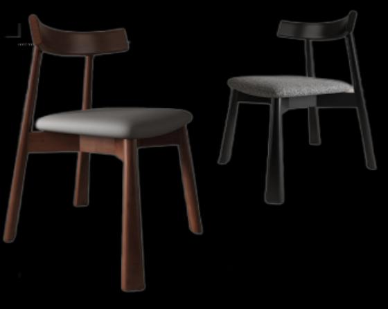 Naomi Vegan Leather Dining Chair - Image 1