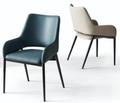 Pia Italian Leather Dining Chair - Image 1