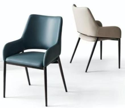 Pia Italian Leather Dining Chair - Image 1