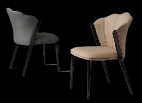 Lina Full Grain Leather Dining Chair - Image 1