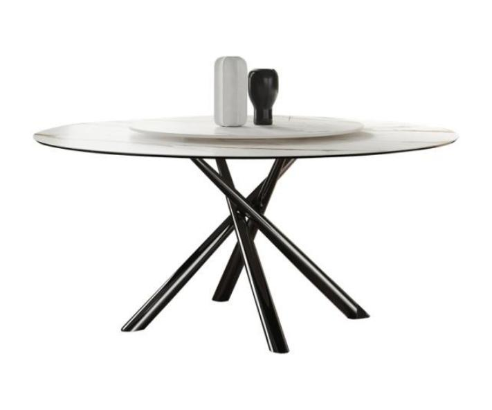 Pienza Round Sintered Stone Dining Table - Image 1
