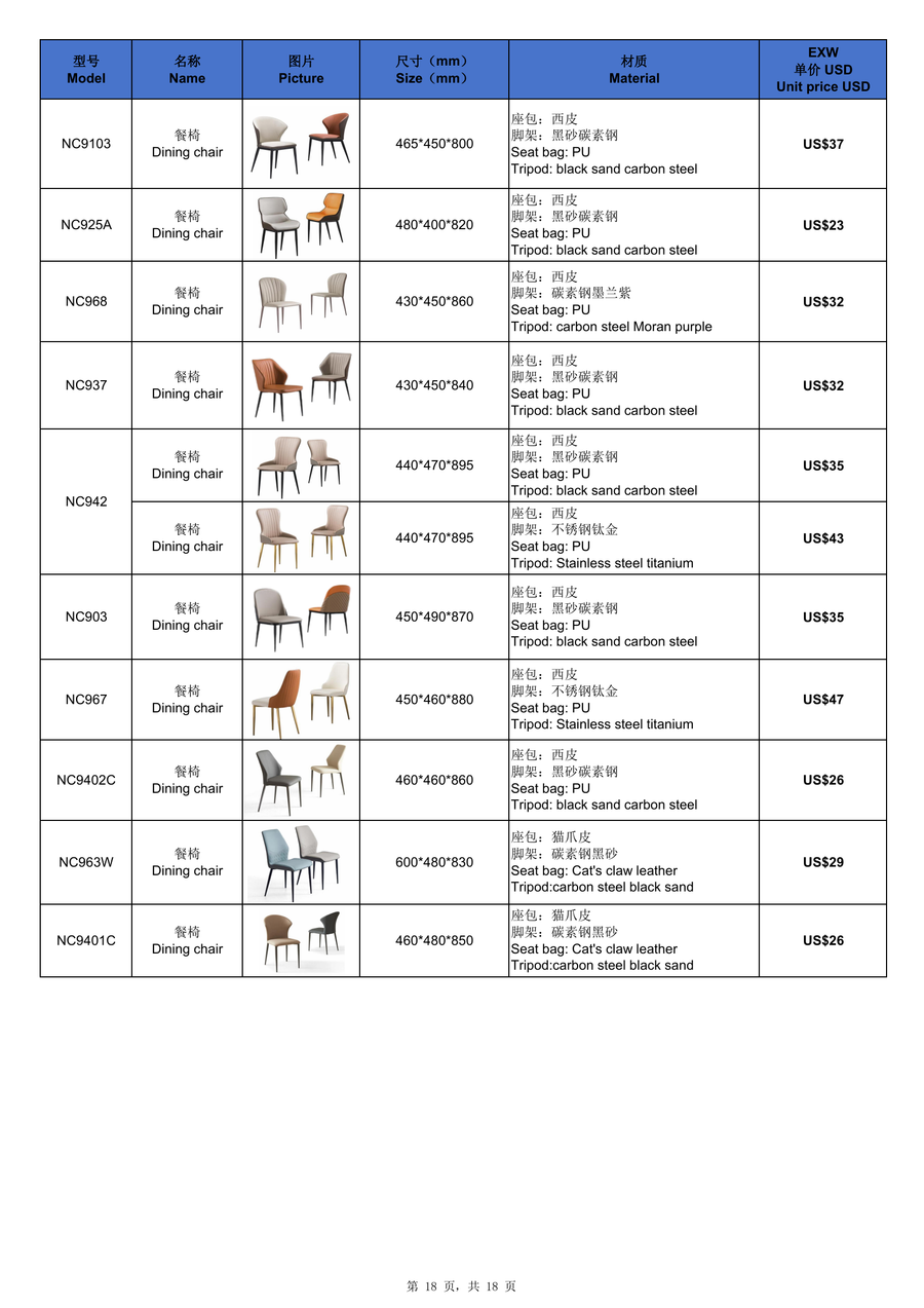 Thea Vegan Leather Dining Chair - Image 2