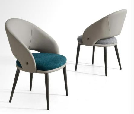 Lara Full Grain Leather Dining Chair - Image 1