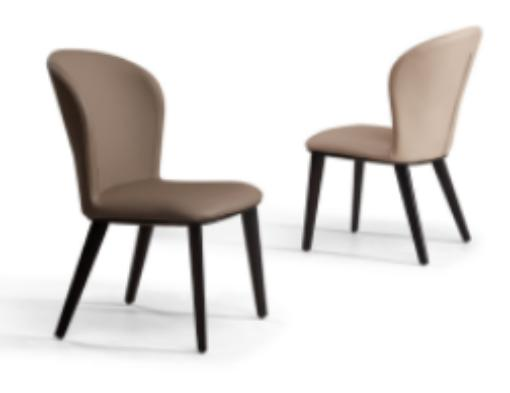 Aria Full Grain Leather Dining Chair - Image 1