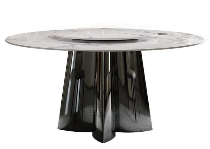 Anghiari Round Sintered Stone Dining Table - Image 1