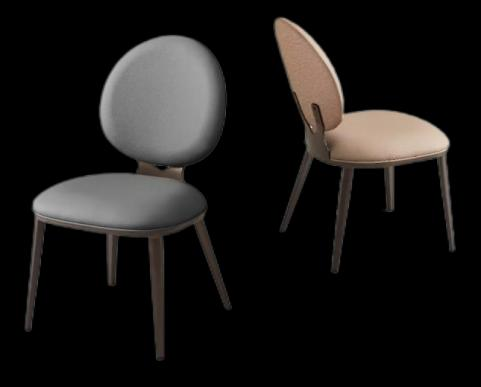 Greta Full Grain Leather Dining Chair - Image 1