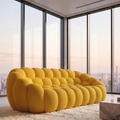 Velour Textured Fabric Sofa