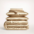 Premium Champagne Mulberry Silk Bedding Set