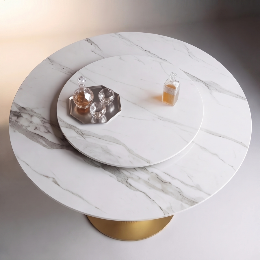 Gubbio Round Sintered Stone Dining Table