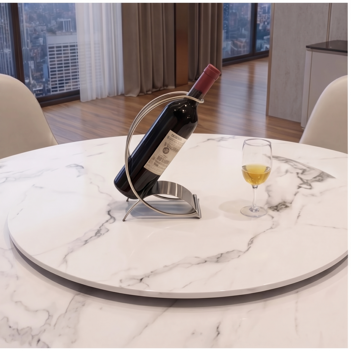 Montisi Round Sintered Stone Dining Table