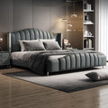 Royal Industrial Upholstered Bed Frame