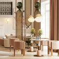 Suede Restaurant Lounge Dining Chair