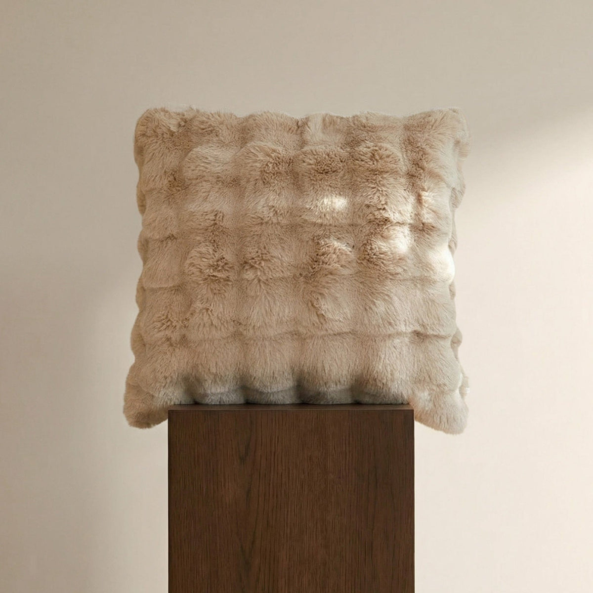 Rabbit Faux-Fur Pillow
