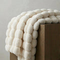 Rabbit Faux-Fur Blanket Throw