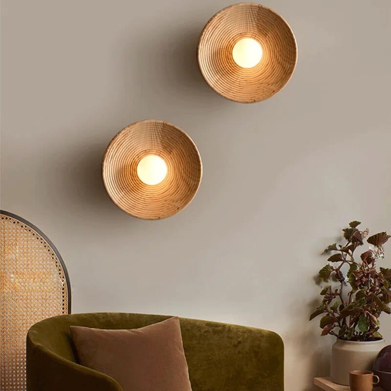 Retro WoodRound Light