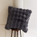 Rabbit Faux-Fur Pillow