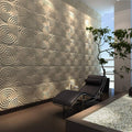 Hypnotized Square 3D Leather Wall Panel