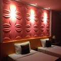 Lily Square 3D Leather Wall Panel