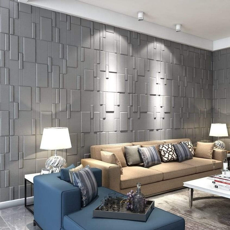 Flux Square 3D Leather Wall Panel
