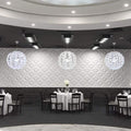 Floral Square 3D Leather Wall Panel